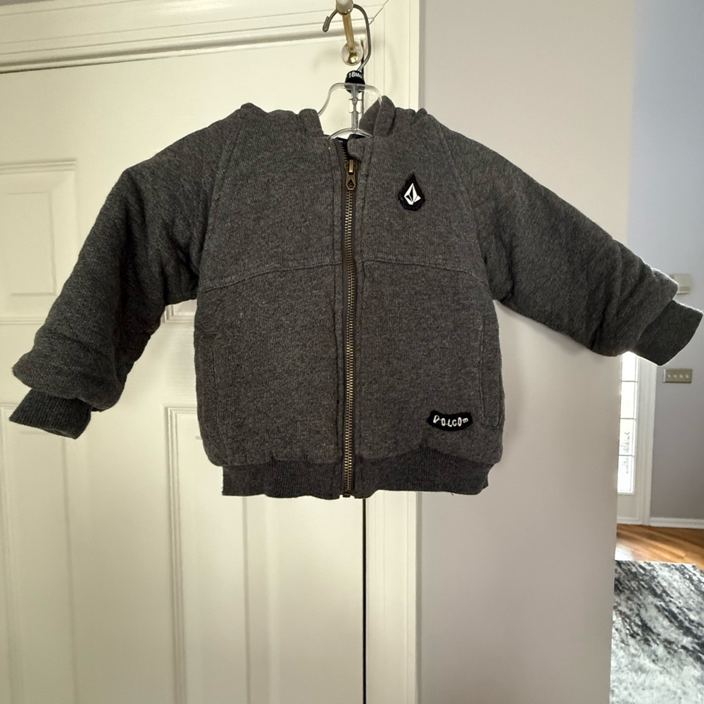Volcom Toddler Gray Zip-Up Hoodie